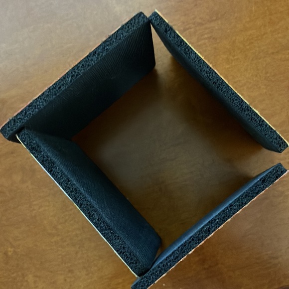 VINTAGE ROBERT RODENBURGER 3.5” SQUARE FOAM COASTERS FEATURING “POPPY GARDEN” - Picture 12 of 12